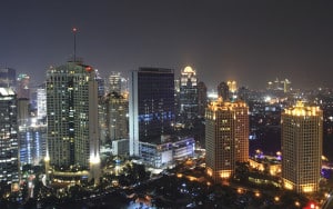 jakarta night skyline