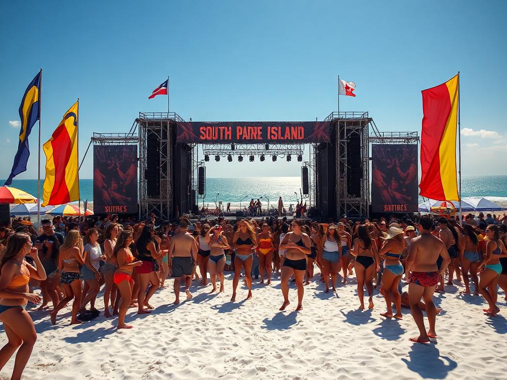 South Padre Island beach party