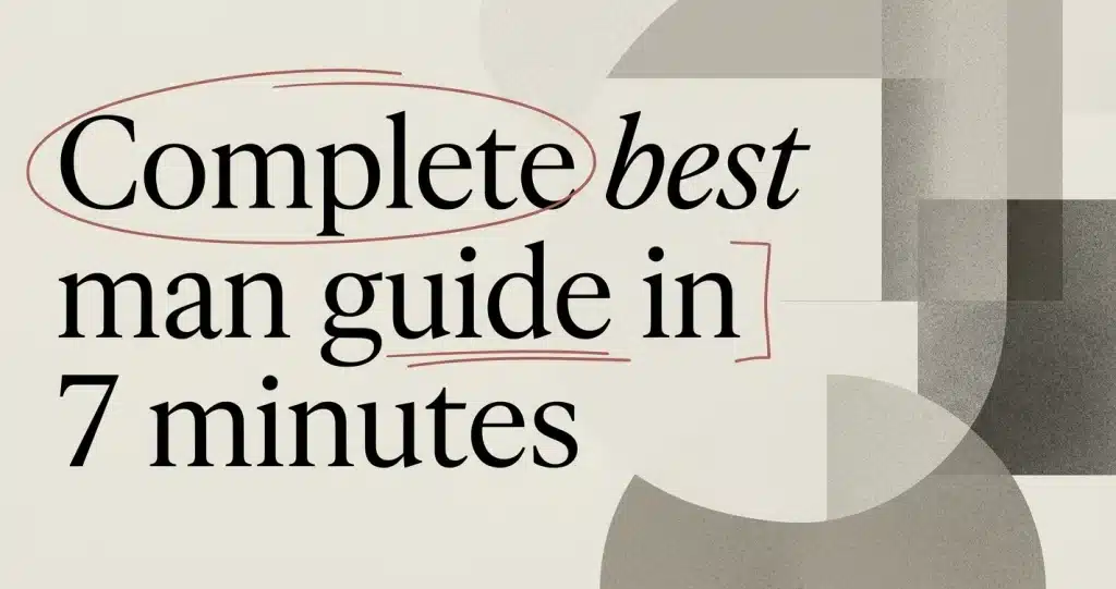 How to Be the Best Man: The Complete Guide