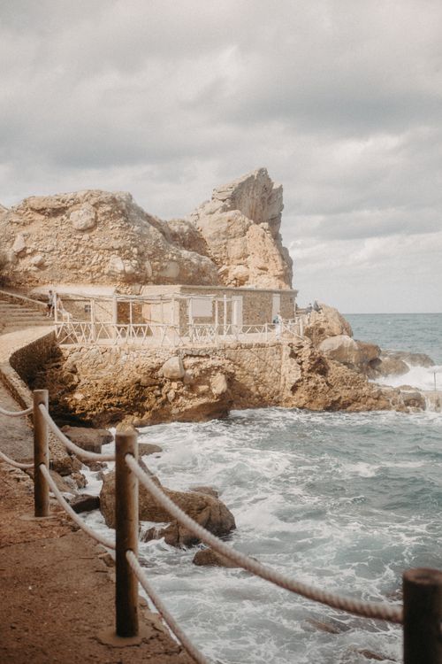 Rocky Mediterranean coastline in Mallorca